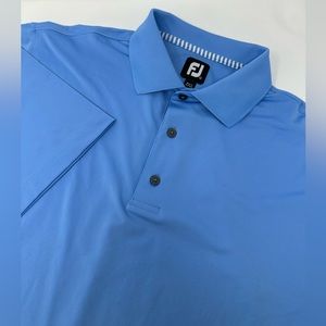 FootJoy Men’s Golf Polo Sz L Light Blue Shirt T5